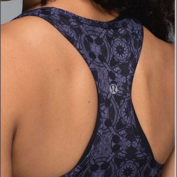 Lululemon Cool Racerback Mini Prisma Nightfall Black Grape - Picture 11 of 11